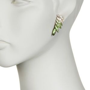 Small Wing Crystal Earrings (E506OG)